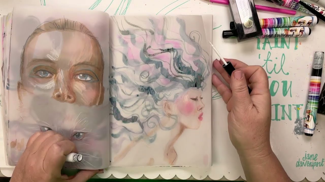 Layered Art Journaling! |Jane Davenport