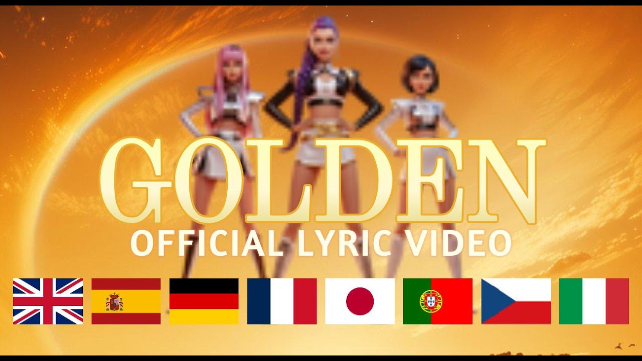Golden Demon Rapper Golden Official Lyric Video | KPop Demon Hunters | English,Spanish ...