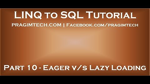 Part 10   Difference between eager loading and lazy loading