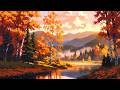 🌲🔴 The Forest Awakens in Red | Soothing AI Music for Stress Relief & Meditation