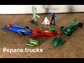 "Captain Video" Space Train Vehicles &amp; Alien Figures by Lido Toys, plus Unknown Plastic Spaceships
