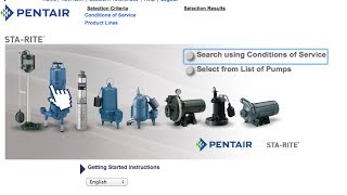 Sta-Rite Pump Selection Software Tutorial Myers Pump Selection Software Tutorial