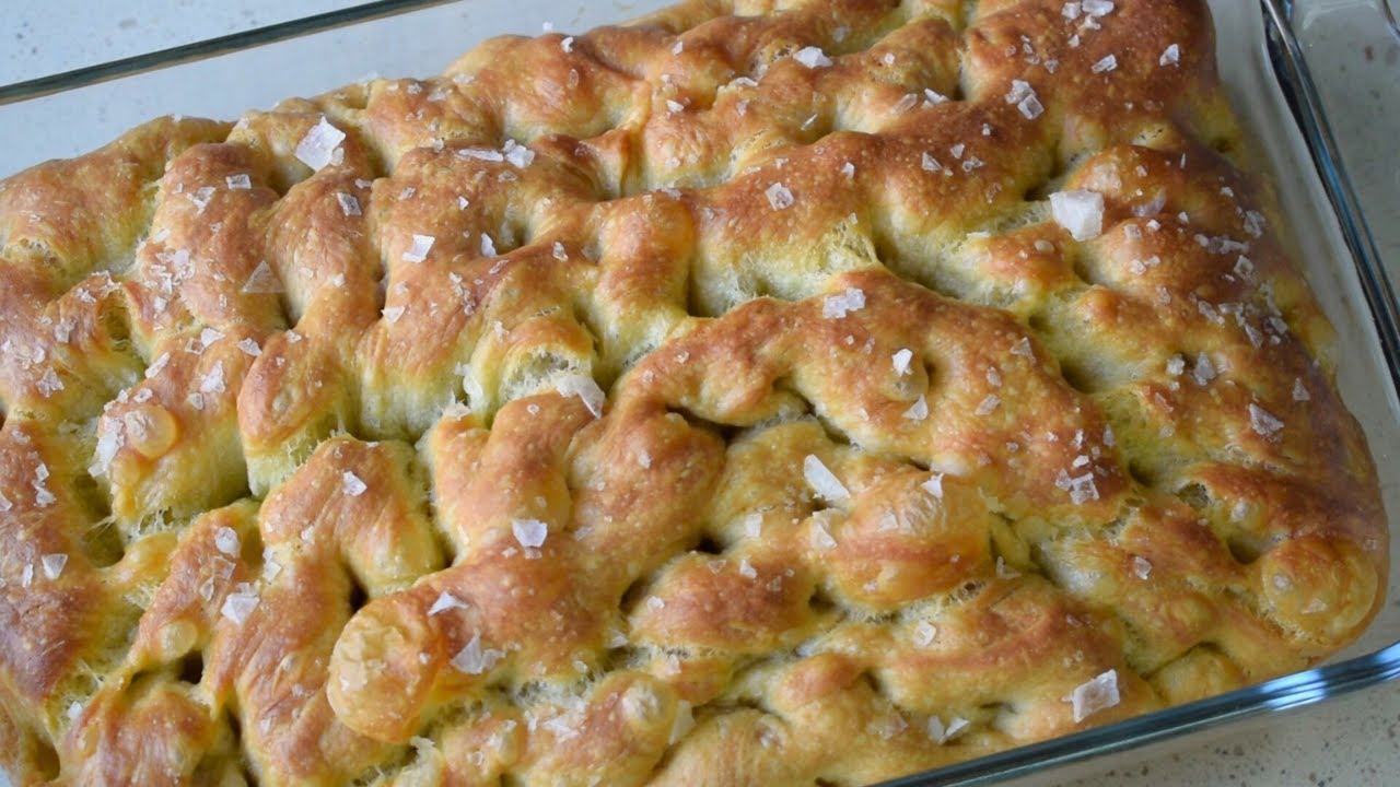 Receta  focaccia rápida.