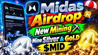 Midas New Mining Airdrop ✅ Mine Both Silver & Gold $MID !! App available Play Store & App Store !! screenshot 3