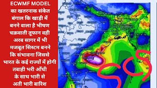 ECWMF 15 Days Cyclone Remaal New updates भारत के कई राज्यों पर आफत की बारिश, आँधी तूफान का भी खतरा