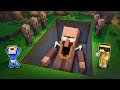 ¡Encontramos un ALDEANO GIGANTE que GRITABA ENTERRADO en Minecraft! | 2 Noobs vs ALDEANO ATERRADOR