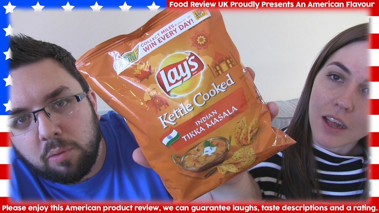Lays Tikka Masala Kettle Cooked Crisps Review (American)