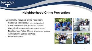 CCPD Overview - Fort Worth