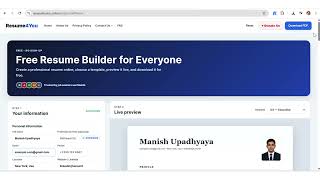 FREE RESUME BUILDER FREE