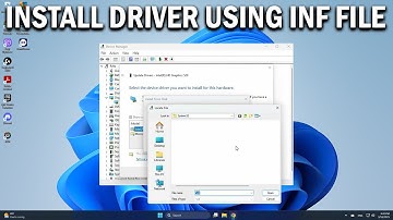 How To Manually Install a Driver Using a  INF File in Windows 11 - Easy Fix