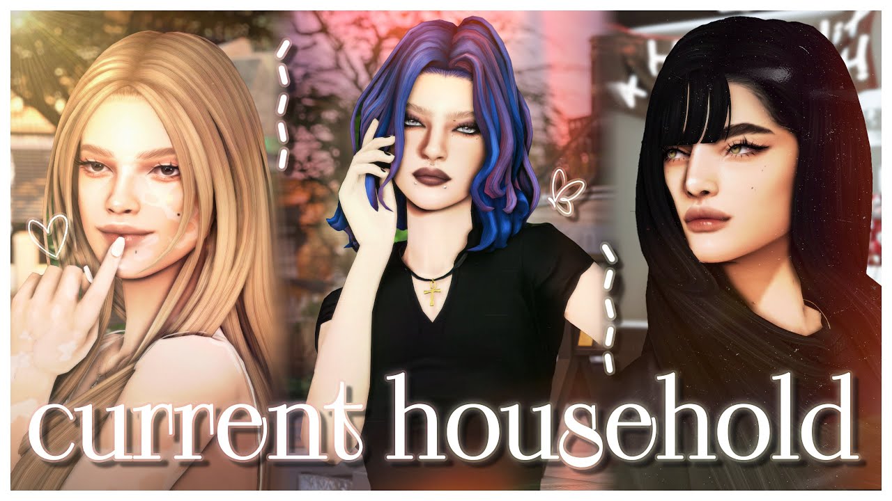 ТРИ СЕМЬИ – ТРИ ИСТОРИИ ✨ Current Household | Sims 4