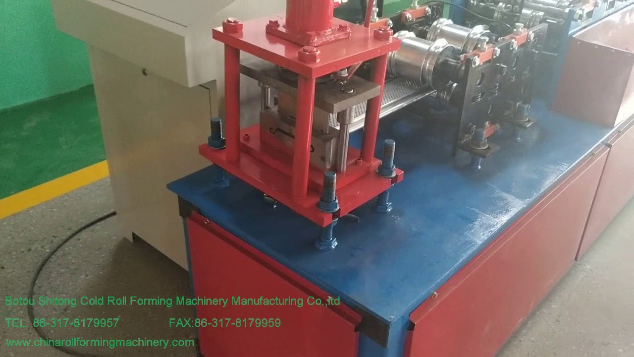 roller shutter door making machine for Libya customer - YouTube