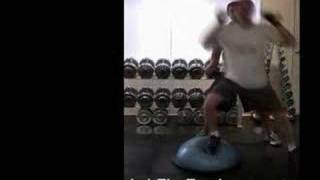 BOSU Lateral Hop & Squats
