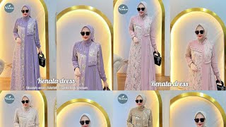 Gamis maxy bahan ceruti model modis|cocok di buat kondangan