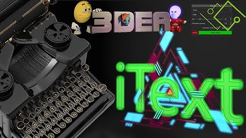 iText - iClone plugin - 3D text generator