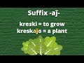 Esperanto: Suffix -aĵ-