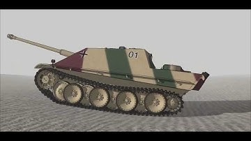 sketchyphysics jagdpanther wip update + bonus