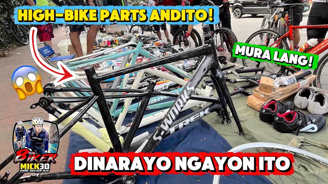 BAGSAK PRESYO NGAYON ANG MGA HIGH-END BIKE PARTS DITO SA LATAGAN KAYA DINARAYO NG MGA SIKSLISTA!