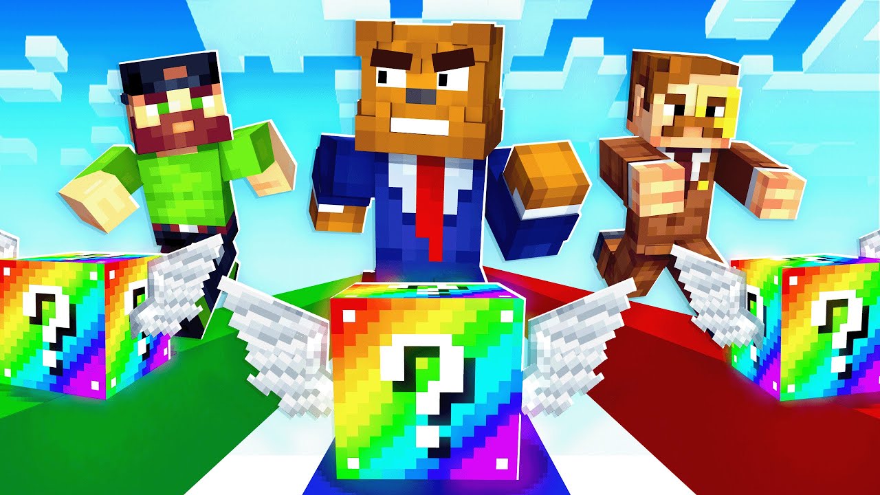 I Started My Own Survival Lets Play In Minecraft Lucky Block Race