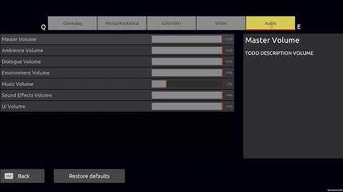 Apex Legends inspired options menu | Unity3D