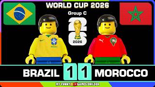 Brazil vs Morocco 1-1 • World Cup 2026 (Group C) All Goals Highlights Lego