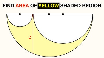Find Yellow Shaded Area - Challenging Olympiad Question | Important Geometry Skills Explained