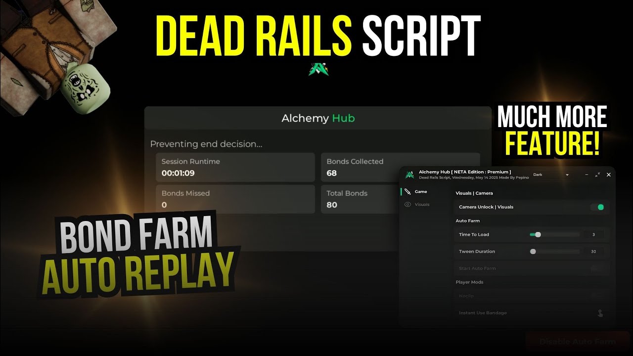 Farm In Dead Rails BOND FARM & MUCH MORE FEATURE! - Roblox Dead Rails Script - YouTube