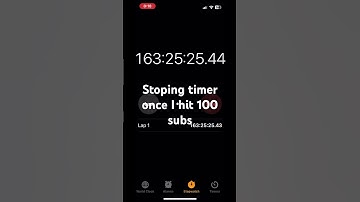 Stoping timer one I hit 100 subscribers #shorts