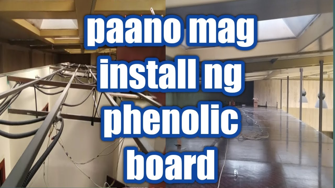 PHENOLIC BOARD INSTALLATION SLAB/CEILING YouTube