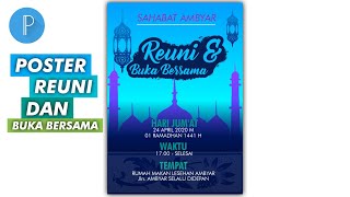 PixelLab Tutorial Poster Design Reunion and Iftar Ramadhan