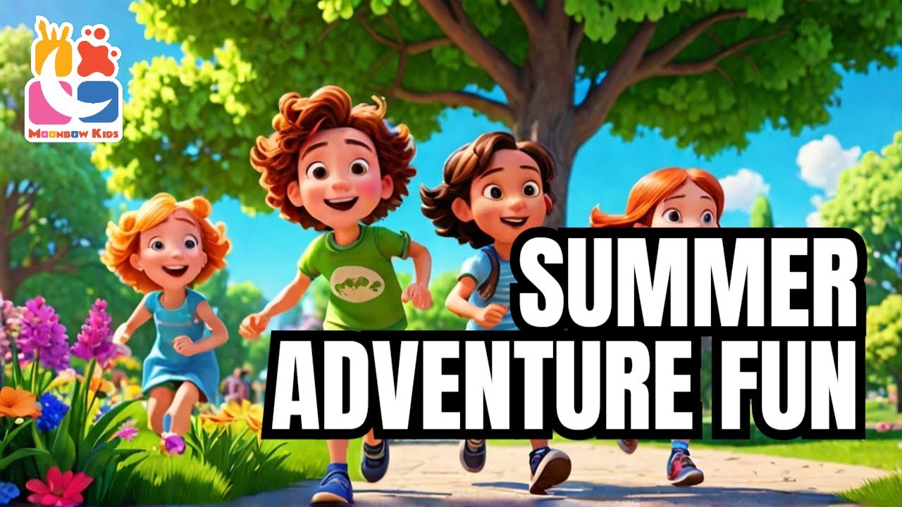 Summer Adventure On Land🌞Lively Animated Kids Video with Voice Over🍧Summer Fun For Kids🌈🍦Play Day