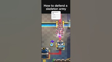 How to defend Skeleton Army #clashroyale #tips