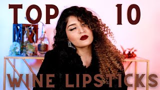 Top 10 Wine Lipsticks For The Winter Season  Swatched With U0026 Without Makeup  Shreya Jain