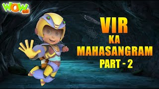 vir the robot boy diwali special vir ka mahasangram part 2 cartoon movies wow kidz spot