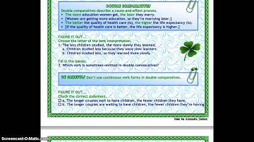 Repeated and double comparatives, examples.
