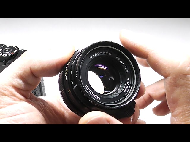 Minolta ミノルタ CLE + M-Rokkor 40mm F2 セット - YouTube