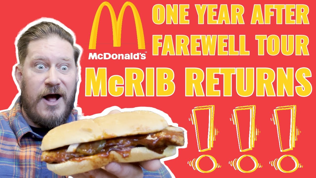 The McRib Returns One Year After McDonald's Farewell Tour! YouTube