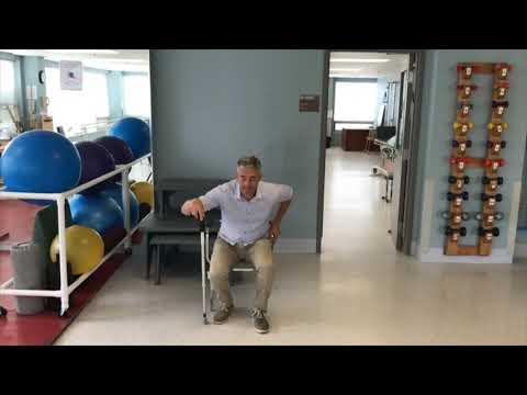 How to adjust the height of a cane - YouTube