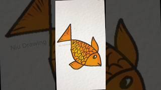 Orange fish #art #drawing #niudrawing