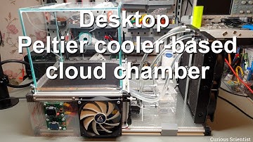 Desktop Peltier cooler-based cloud chamber