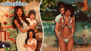 cozy winterfest and my large family routine!! 🎄| create lore with me | the sims 4 let's play series