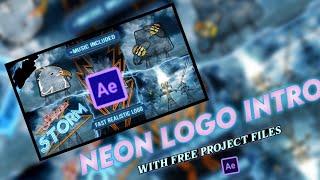 NEON LOGO INTRO 💥WITH FREE PROJECT FILES 💯 EASY CUSTOMIZATION 🙂 MFO TUTORIALS 💫