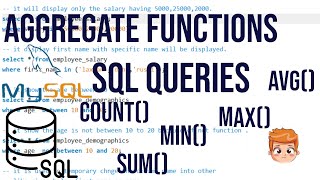 MySQL Aggregate Functions Tutorial MIN, MAX, AVG, SUM, COUNT Explained .