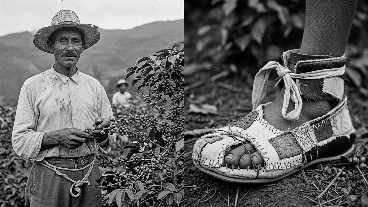 Una foto de un trabajador de plantación parecía típica — hasta el zoom en su zapato