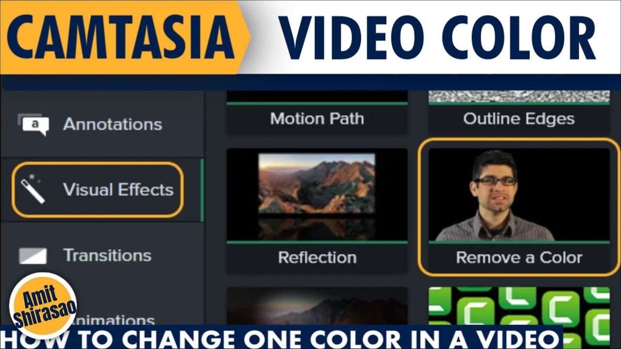 In Camtasia, how to change one color in your logo animation - YouTube
