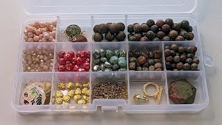 Organizing the August '23 Bargain Bead Box.