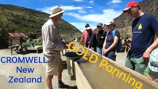 LEARN HOW TO PAN FOR GOLD / GOLD PANNING / GOLDFIELDS MINING CENTRE / CROMWELL, NEW ZEALAND