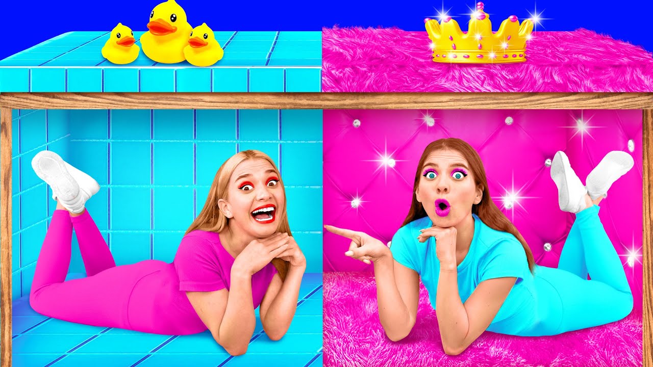 Chambres Secrètes Sous Le Lit | Riche vs Pauvre Défis Amusants par ...