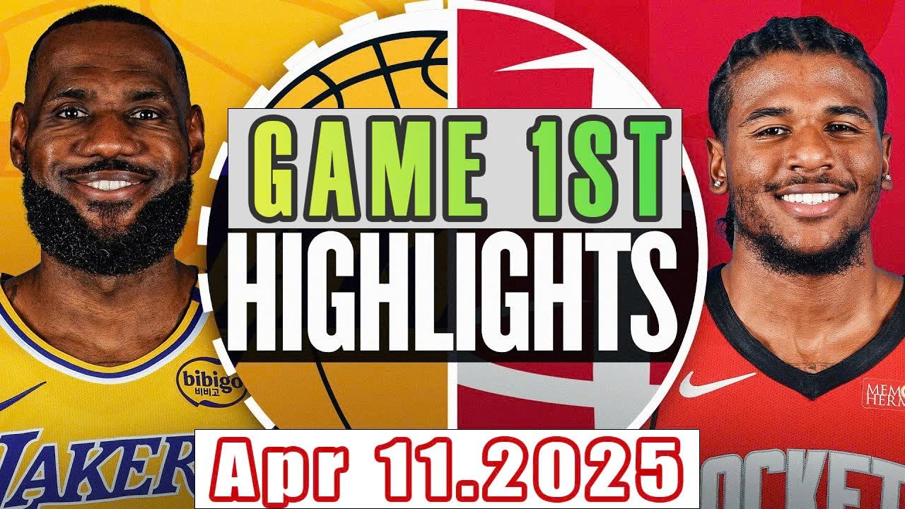 Los Angeles Lakers Vs Houston Rockets Game 1st Highlights Apr 11,2025 ...