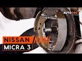 How to change rear brake pads NISSAN MICRA 3 TUTORIAL | AUTODOC